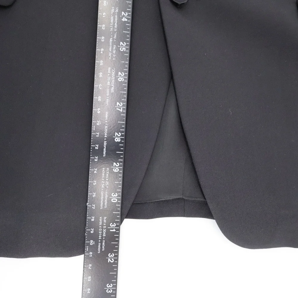 Jones New York 100% Wool 3-Button Tuxedo Suit Black Mens‎ 42S 35x29